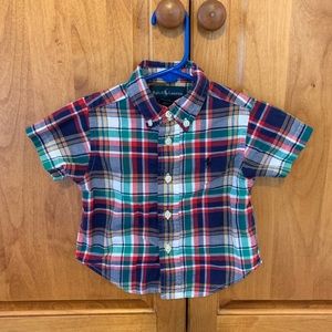 Baby boy Ralph Lauren button up collared shirt